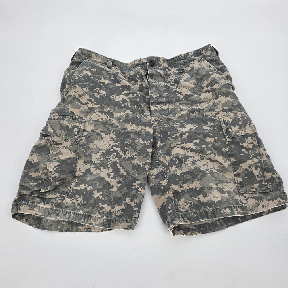 Tru-Spec Cargo Shorts Mens Medium 31 - 35 Digital Camo Military Outdoor BDU Camp